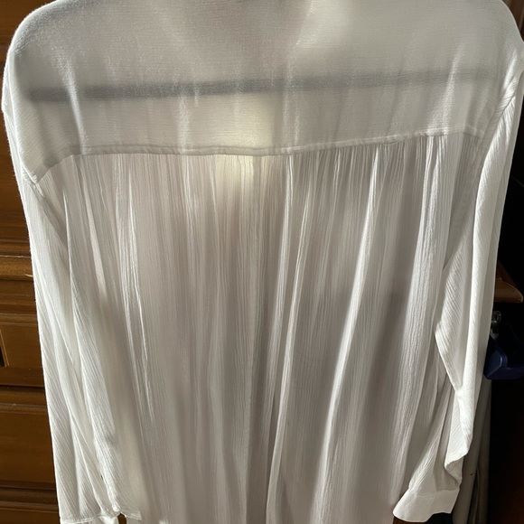 Lucky Brand white button down cool shirt - Picture 2 of 3